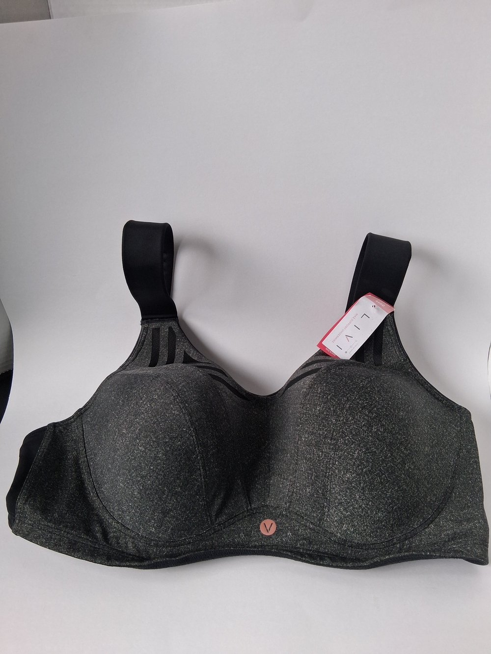 Livi Active Max Support Support Underwire Black/Charcoal Sports Bra